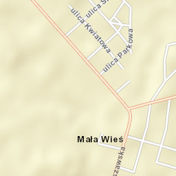 Mała Wieś Street Map