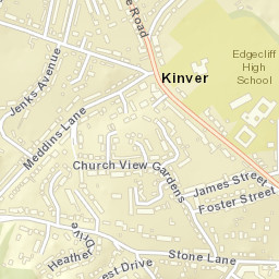 Kinvere Street Map