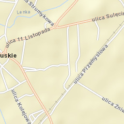 Ośno Lubuskie Street Map