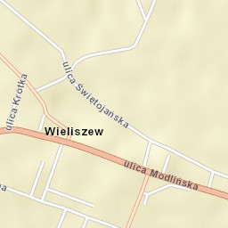 Wieliszew Street Map