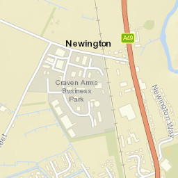 Craven Arms Street Map