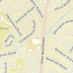 266 Hob's Moat Road, Solihull B92, UK Street Map
