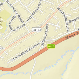 3 Ryland Close, Halesowen, West Midlands Street Map