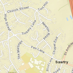 Sawtry Street Map