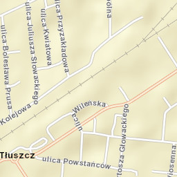 Tłuszcz Street Map