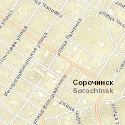 Sorochinsk Street Map