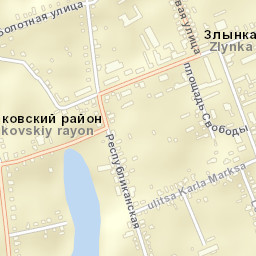 Zlynka Street Map
