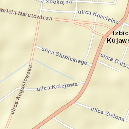 Izbica Kujawska Street Map