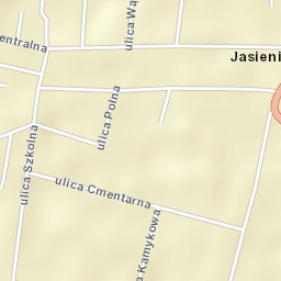 Jasienica Street Map