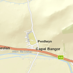 A44, Aberystwyth, Ceredigion SY23, UK Street Map