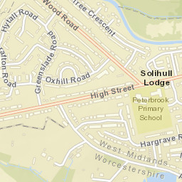 52 Grafton Road, Shirley, Solihull, West Midlands Street Map