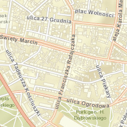 Poznań Street Map