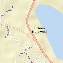Lubień Kujawski Street Map