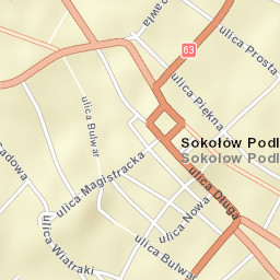Sokołów Podlaski Street Map