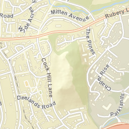 Rubery Lane, Rubery, West Midlands B45, UK Street Map