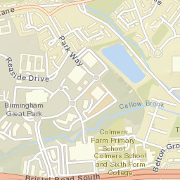 Park Way, Rubery, Birmingham, West Midlands Street Map
