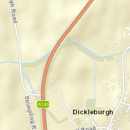 Dickleburgh Street Map
