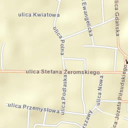 Węgrów Street Map