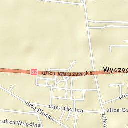 Wyszogród Street Map