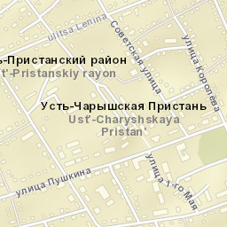 Ust’-Charyshskaya Pristan’ Street Map