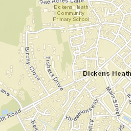 Dickens Heath Street Map