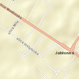 Jabłonna Street Map
