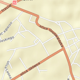 Trzciel Street Map
