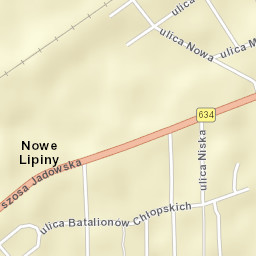 Nowe Lipiny Street Map