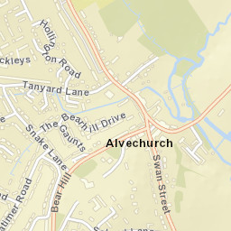 Alvechurch Street Map