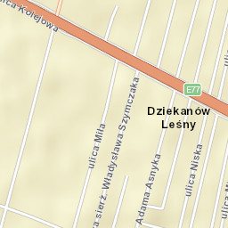 Dziekanów Leśny Street Map