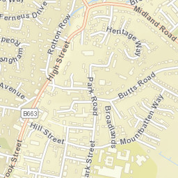 Raunds Street Map