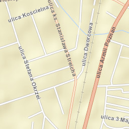 Luboń Street Map