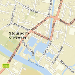 Stourport-on-Severn Street Map
