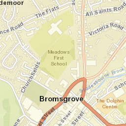 Bromsgrove Street Map