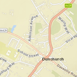 Dunchurch Street Map