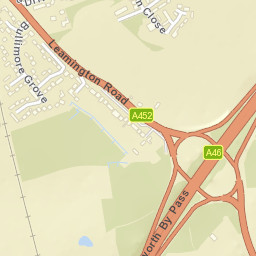 70 Leamington Road, Kenilworth, Warwickshire Street Map