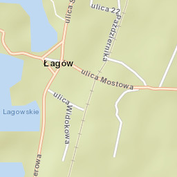Łagów Street Map