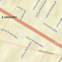 Łomianki Street Map