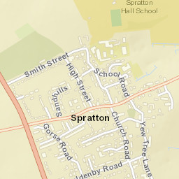 Spratton Street Map