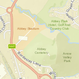 221 Birmingham Road, Redditch, Worcestershire Street Map