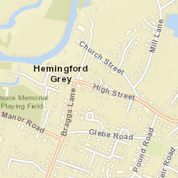 Hemingford Grey Street Map