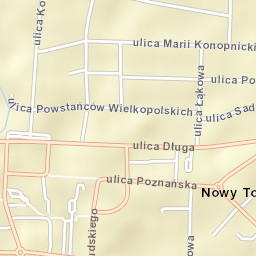 Nowy Tomyśl Street Map