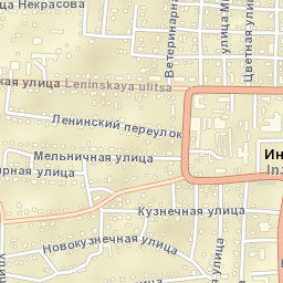 Inzhavino Street Map