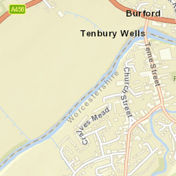 Tenbury Wells Street Map