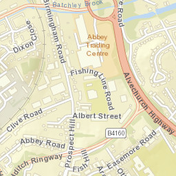 Redditch Ringway, Redditch, Worcestershire B97, UK Street Map