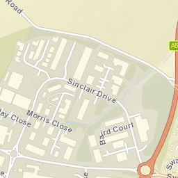 Sinclair Dr, Park Farm Industrial Estate, Wellingborough, Nor Street Map