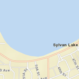 4603 Lakeshore Drive, Sylvan Lake Street Map