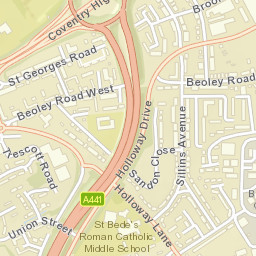 Burton Ln, Redditch, Worcestershire B98, UK Street Map