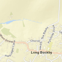 Long Buckby Street Map