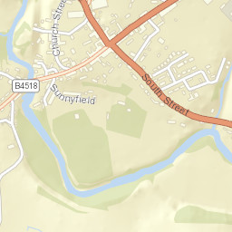 Rhayader Street Map